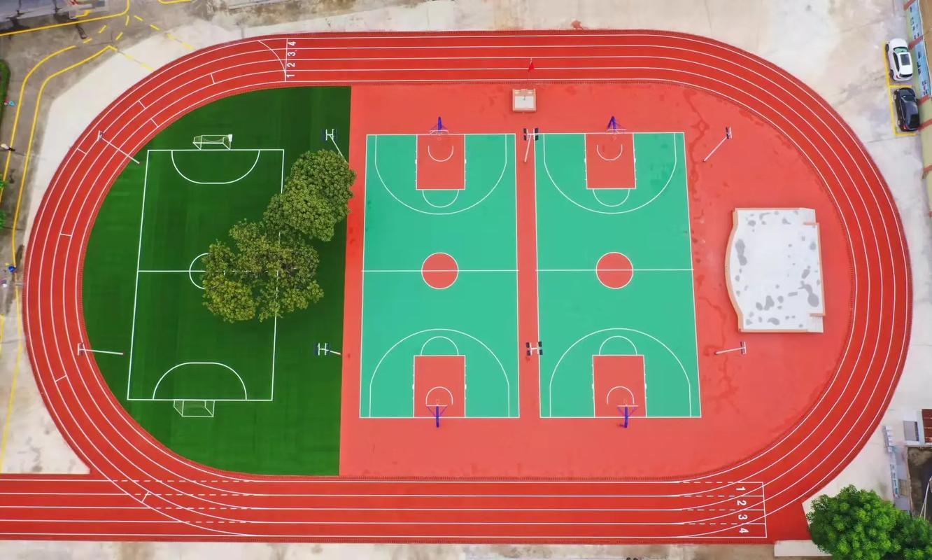 九江市学校塑胶跑道篮球场 - 方案